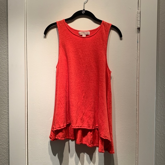 Michael Kors Red Linen Sleeveless A-Line Tunic - Picture 7 of 13